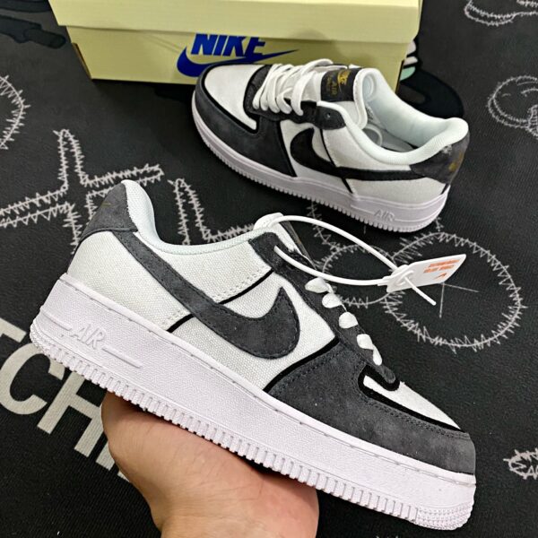 Giày Nike AF1 Canvas xám đen rep 1:1 | Giày Nhà Bơ