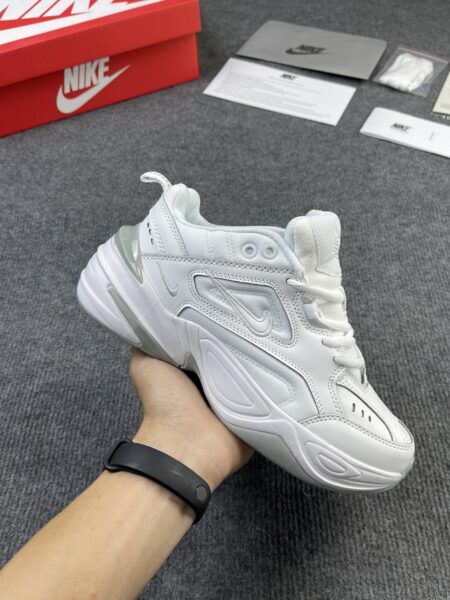 Giày Nike M2k Tekno gót xám full trắng rep 1:1