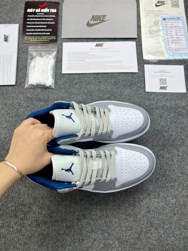 Giày Nike Jordan Grey Blue low rep 1:1