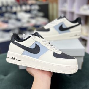 Giày Nike AF1 kem đen siêu cấp